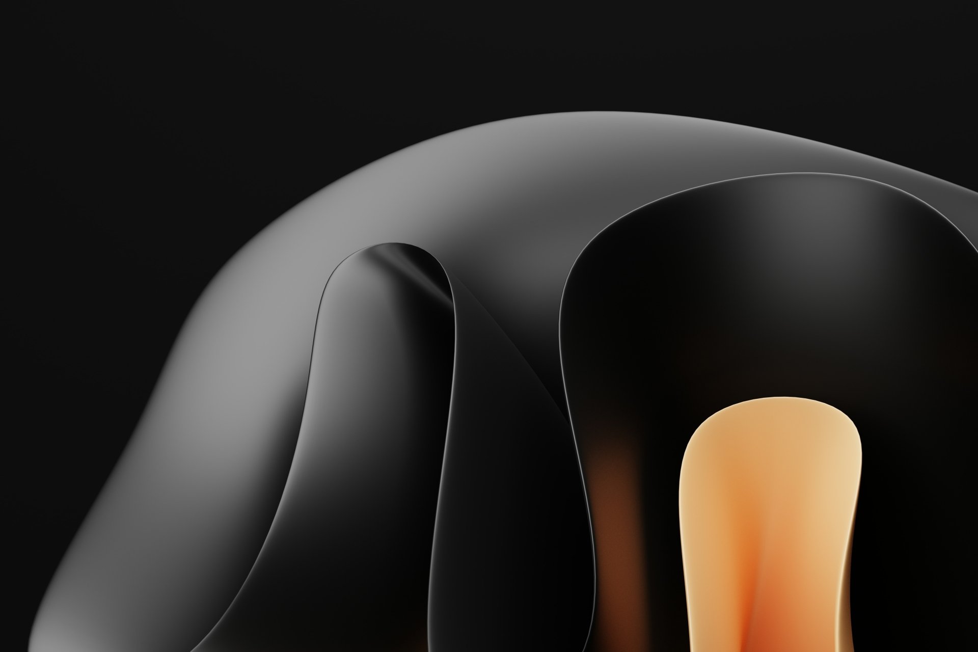 Download Black Abstract Shapes Oled Abstract Black 4k Ultra HD Wallpaper by Philip Oroni