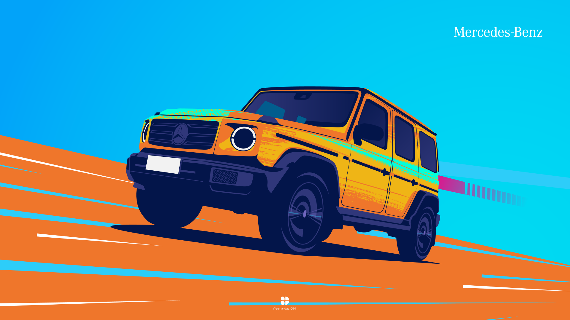 Mercedes benz g class art by sumandas094 by suman094