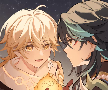  Xiao &amp; Aether by Sleepy-Ash