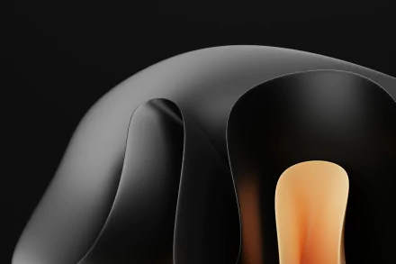 black Abstract shapes oled abstract black HD Desktop Wallpaper | Background Image