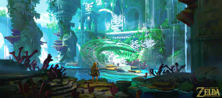 Link video game The Legend of Zelda: Tears of the Kingdom HD Desktop Wallpaper | Background Image