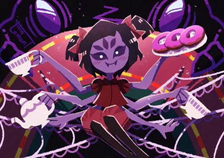 Muffet (Undertale) video game Undertale HD Desktop Wallpaper | Background Image
