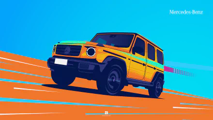  Mercedes benz g class art by sumandas094