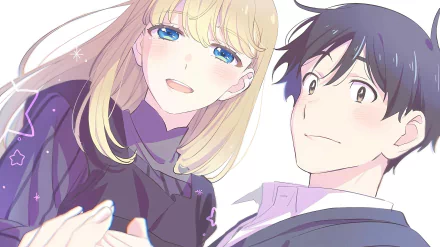 Ichirou Kuga Shiori Goshiki Anime A Galaxy Next Door HD Desktop Wallpaper | Background Image