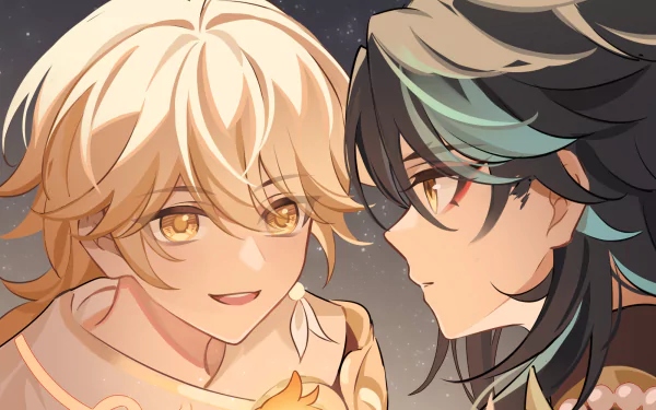  Xiao &amp; Aether by Sleepy-Ash
