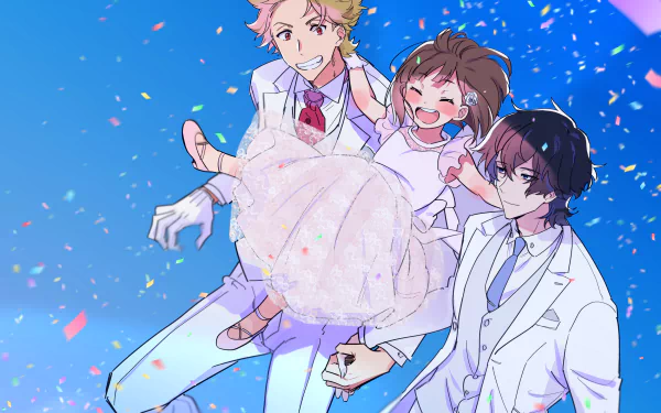 Kazuki Kurusu Rei Suwa Miri Unasaka Anime Buddy Daddies HD Desktop Wallpaper | Background Image