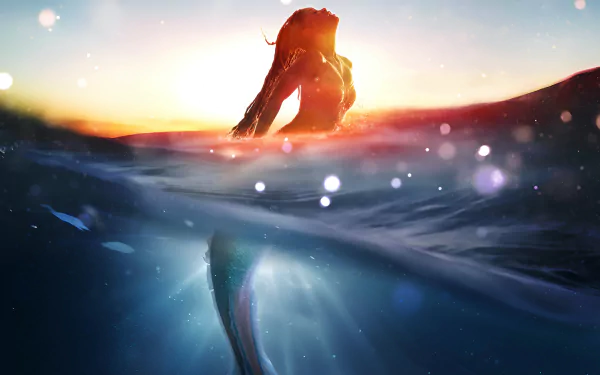 movie The Little Mermaid (2023) HD Desktop Wallpaper | Background Image
