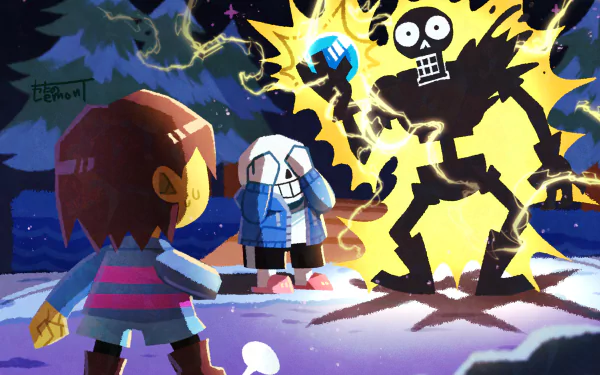 Sans (Undertale) Papyrus (Undertale) Frisk (Undertale) video game Undertale HD Desktop Wallpaper | Background Image