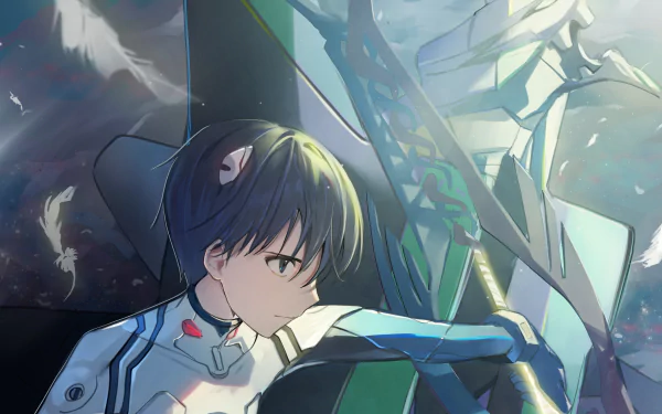 Shinji Ikari Evangelion Unit-01 Anime Neon Genesis Evangelion HD Desktop Wallpaper | Background Image