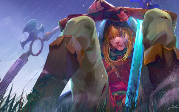 Link video game The Legend of Zelda: Tears of the Kingdom HD Desktop Wallpaper | Background Image