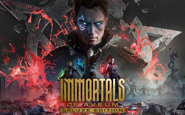 HD wallpaper featuring a dynamic Immortals of Aveum game scene for desktop background.