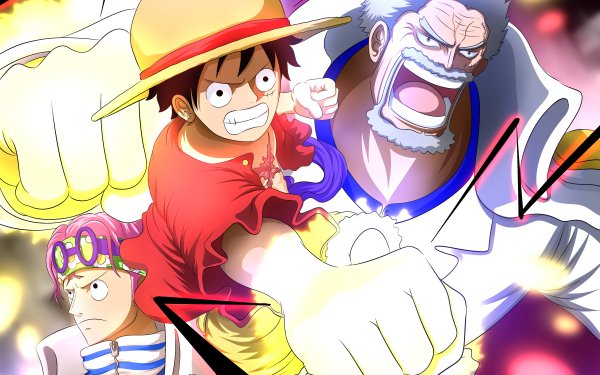 Anime One Piece Koby Monkey D. Luffy Monkey D. Garp HD Wallpaper | Background Image