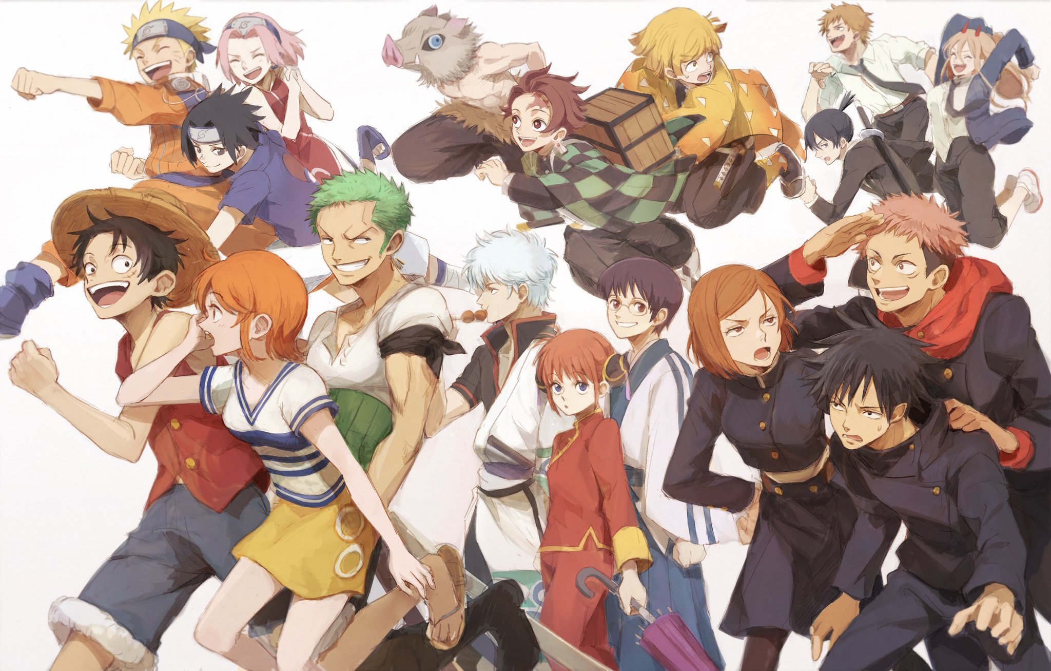 Anime Crossover HD Wallpaper by CHAKE