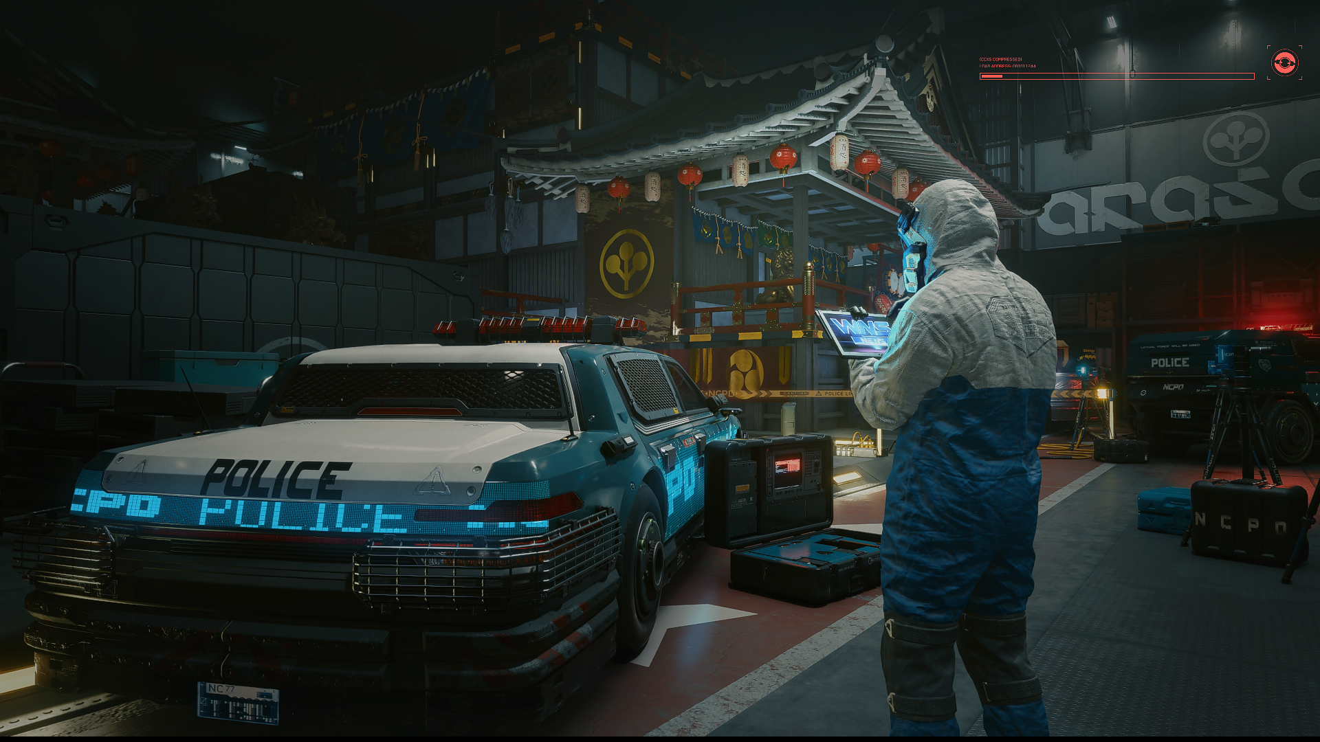 Download wallpaper 1920x1080 cyberpunk, game, city shot, car, full hd,  hdtv, fhd, 1080p wallpaper, 1920x1080 hd background, 27668