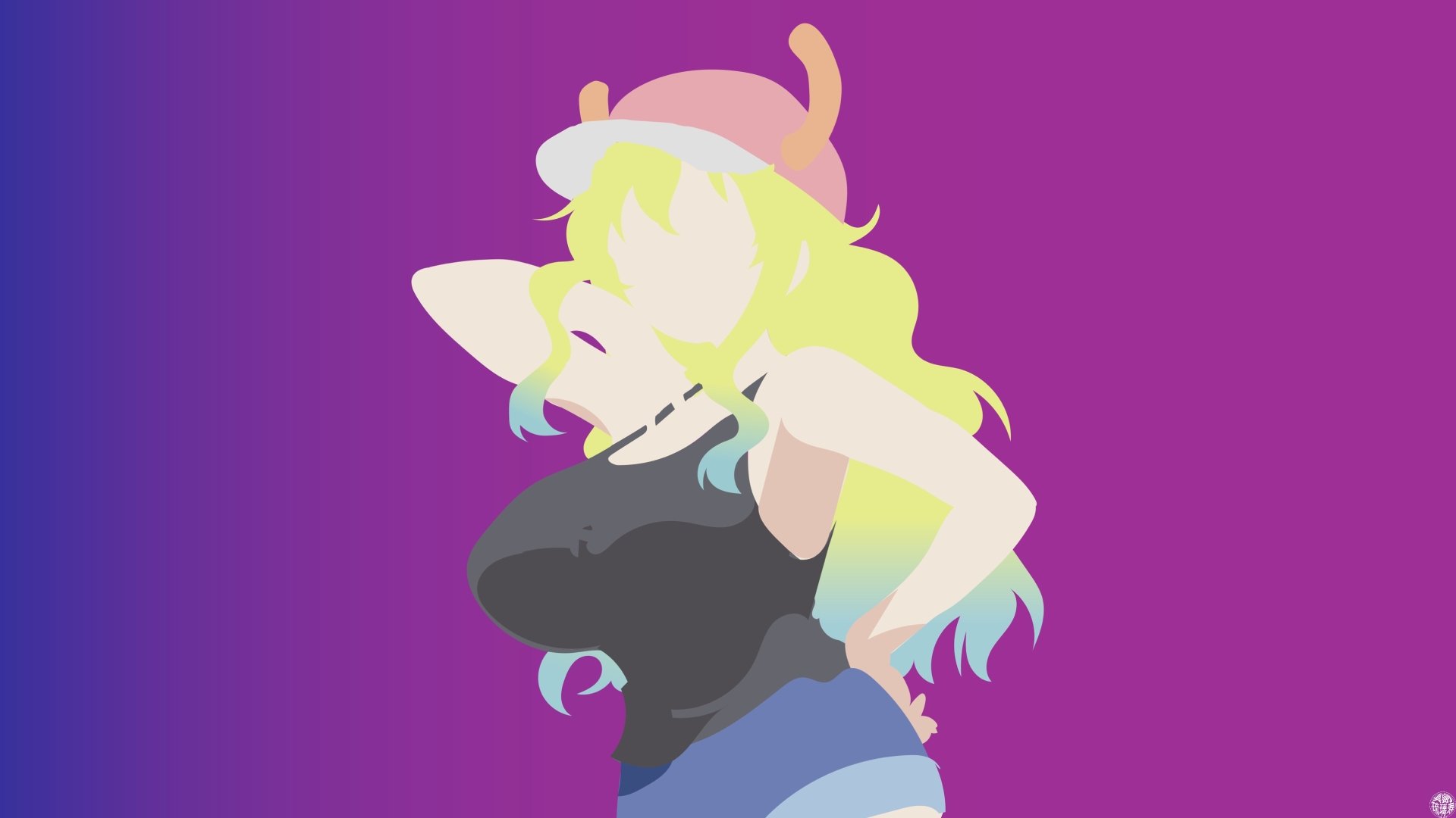Minimalist Lucoa from Miss Kobayashi's Dragon Maid by LouisBrass