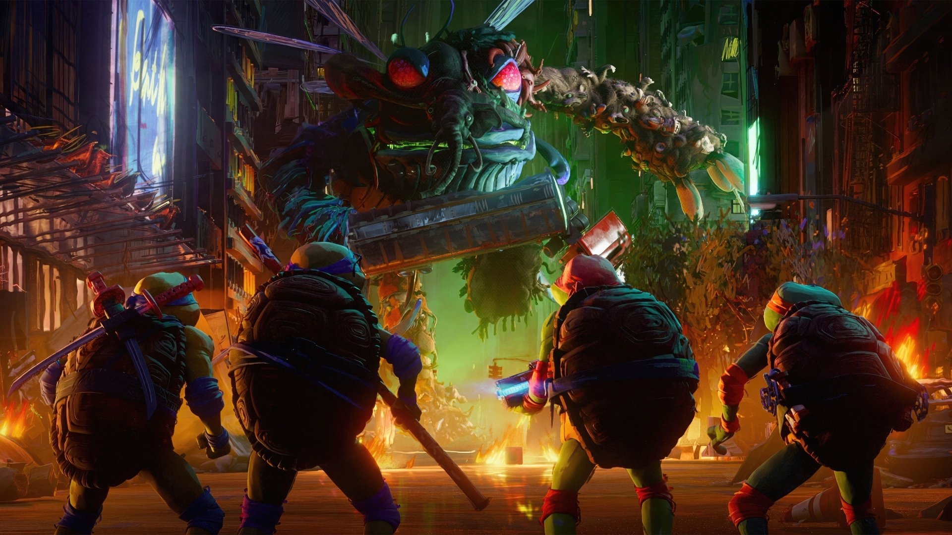 Download Movie Teenage Mutant Ninja Turtles: Mutant Mayhem 4k Ultra HD Wallpaper