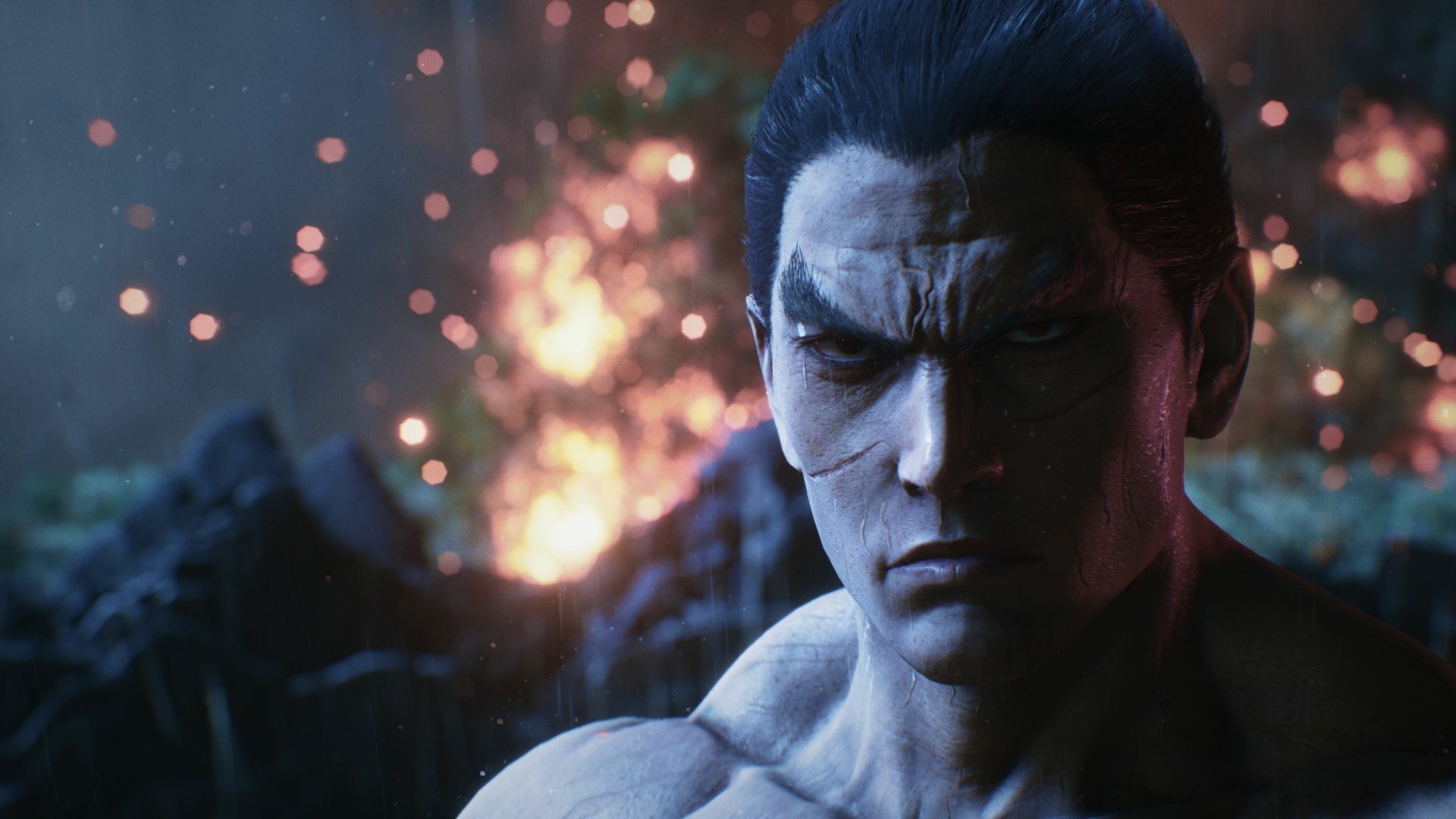 Download Fierce Look Of Kazuya Mishima Wallpaper