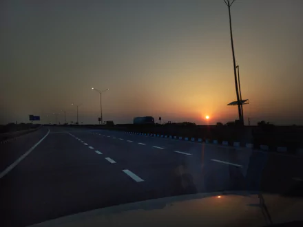 journey sky sunset nationalhigway man made road HD Desktop Wallpaper | Background Image