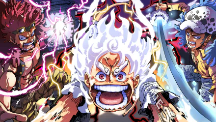  Eustass Kid, Monkey D. Luffy &amp; Trafalgar Law by Cidades_Art