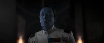 HD desktop wallpaper featuring Grand Admiral Thrawn, a prominent character from the Star Wars franchise.