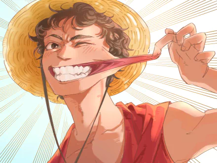 Monkey D. Luffy TV Show One Piece (Live Action) straw hat HD Desktop Wallpaper | Background Image