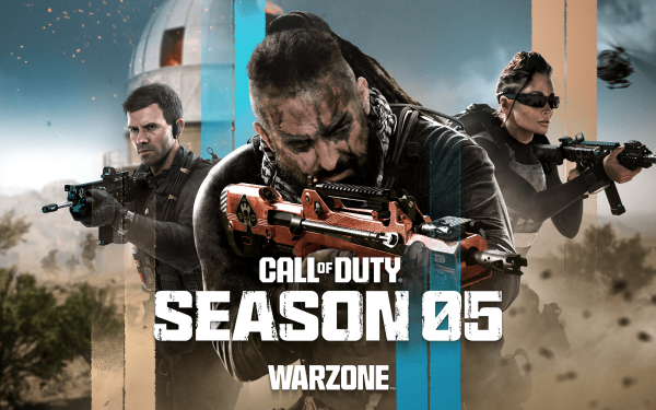 HD Call of Duty: Warzone Season 05 desktop wallpaper featuring armed characters in action.