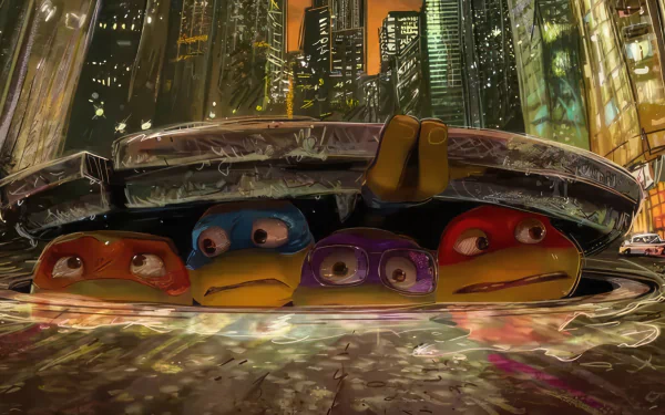 movie Teenage Mutant Ninja Turtles: Mutant Mayhem HD Desktop Wallpaper | Background Image