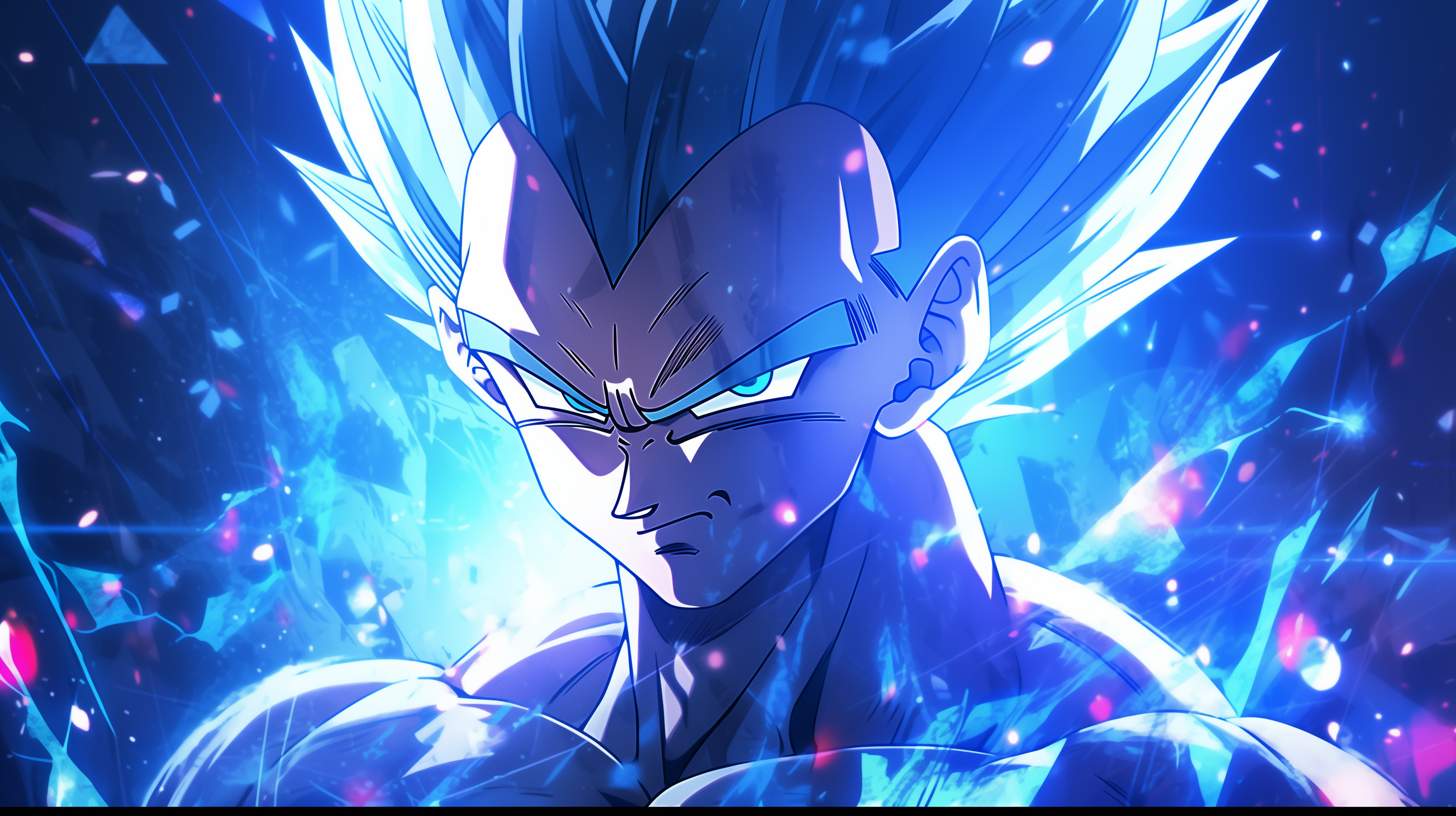 Download Vegeta Blue Evolved Goku Super Saiyan Wallpaper