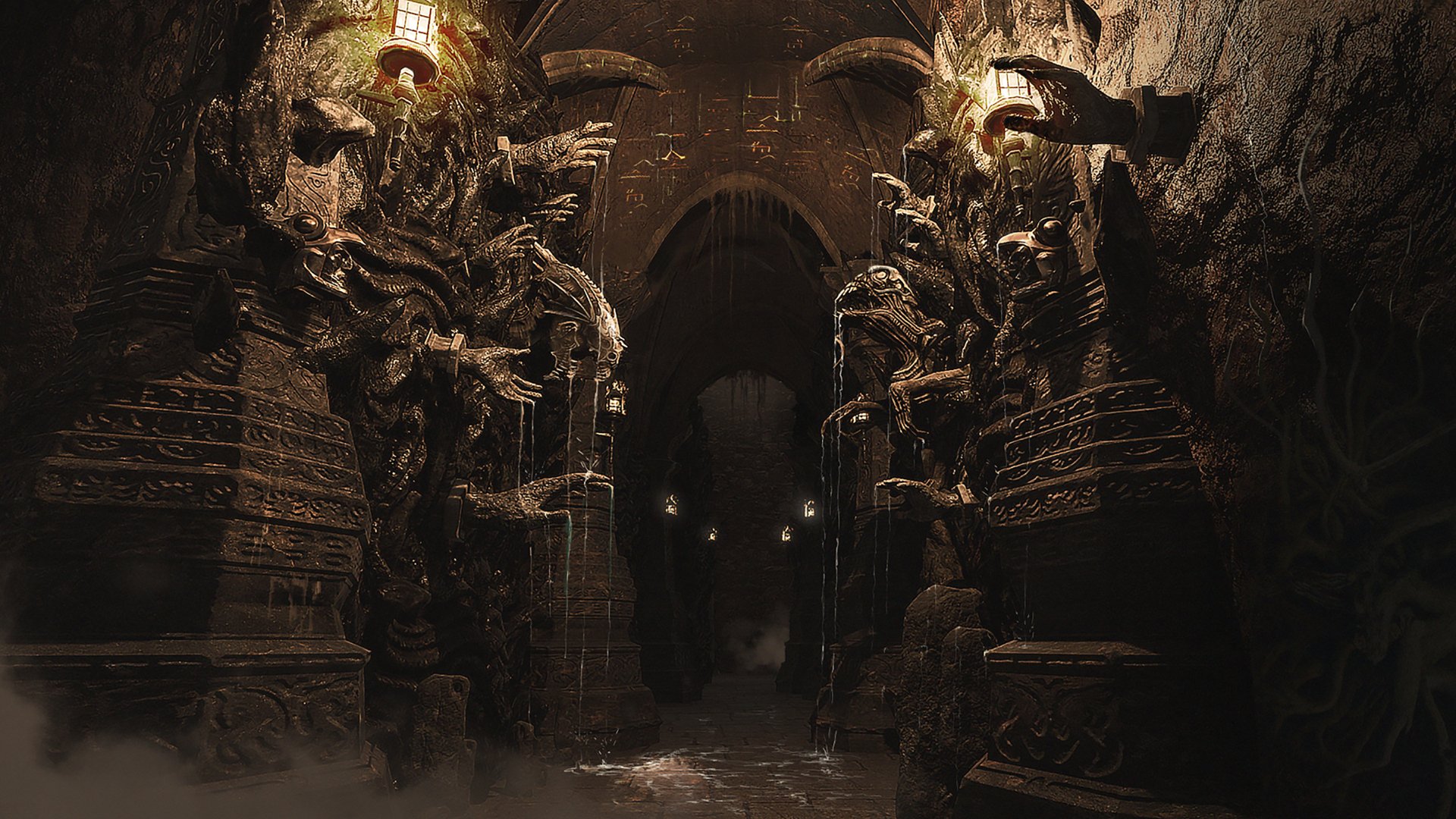 Download Dungeon Spooky Underground Video Game Sherlock Holmes: The Awakened 4k Ultra HD Wallpaper