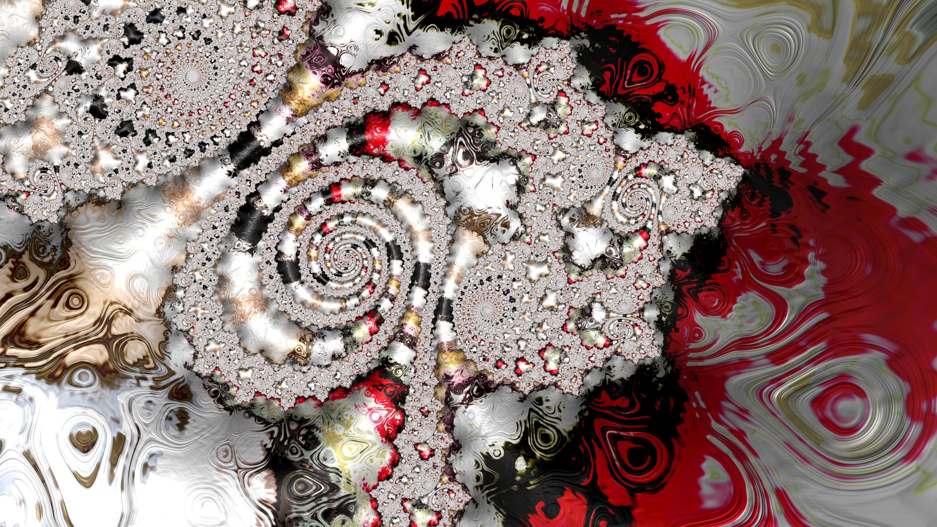 8k Trippy Psychedelic Fractal Wallpaper by Dr-Pen