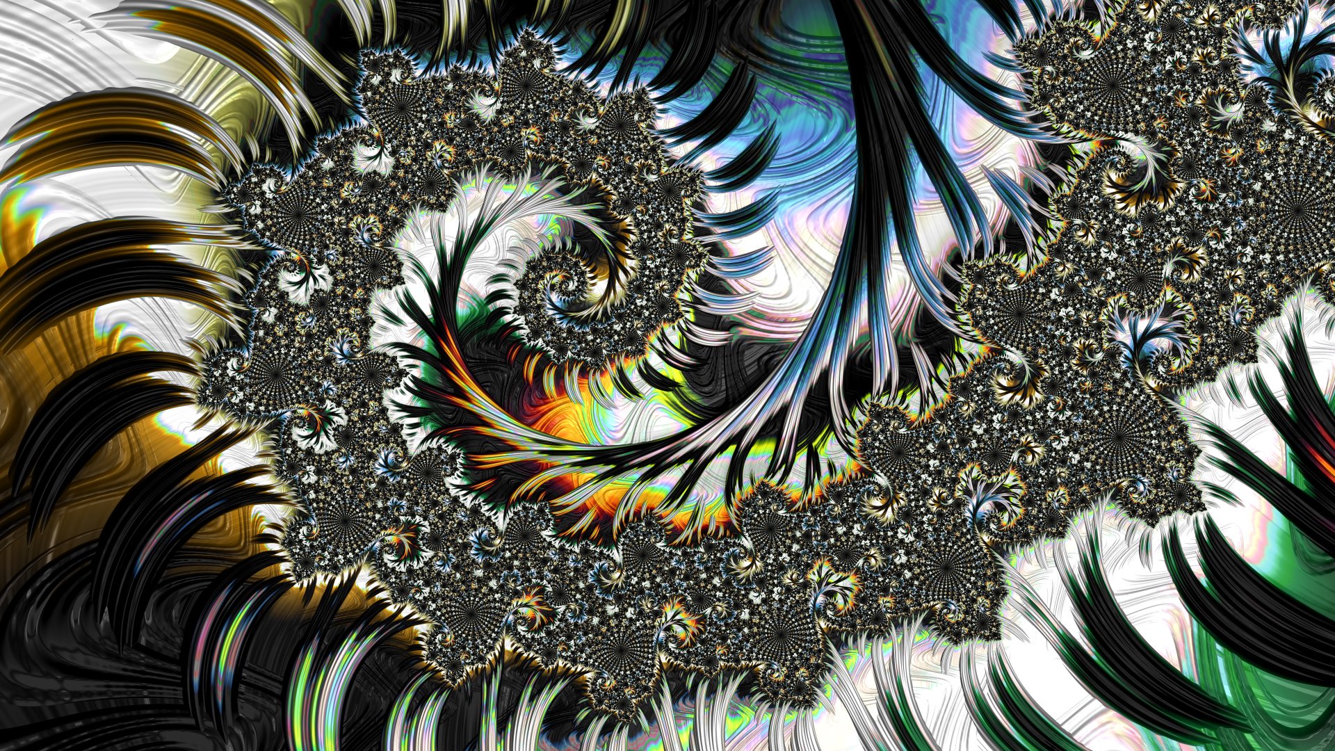 8k Trippy Psychedelic Fractal Wallpaper by Dr-Pen