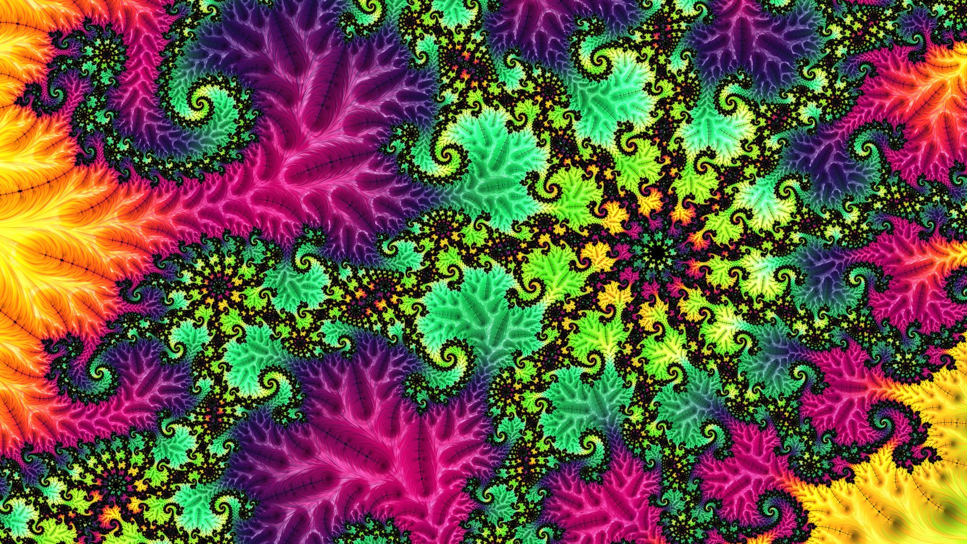 8k Trippy Psychedelic Fractal Wallpaper by Dr-Pen