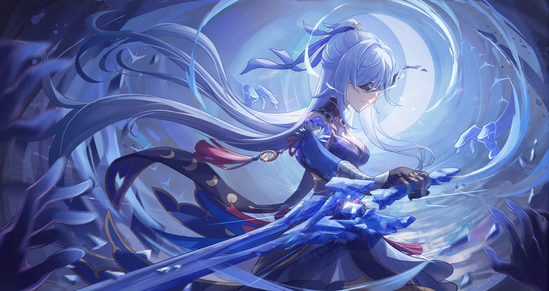 Download Jingliu (Honkai: Star Rail) Video Game Genshin Impact Honkai: Star Rail HD Wallpaper by 鳗鱼茶泡飯