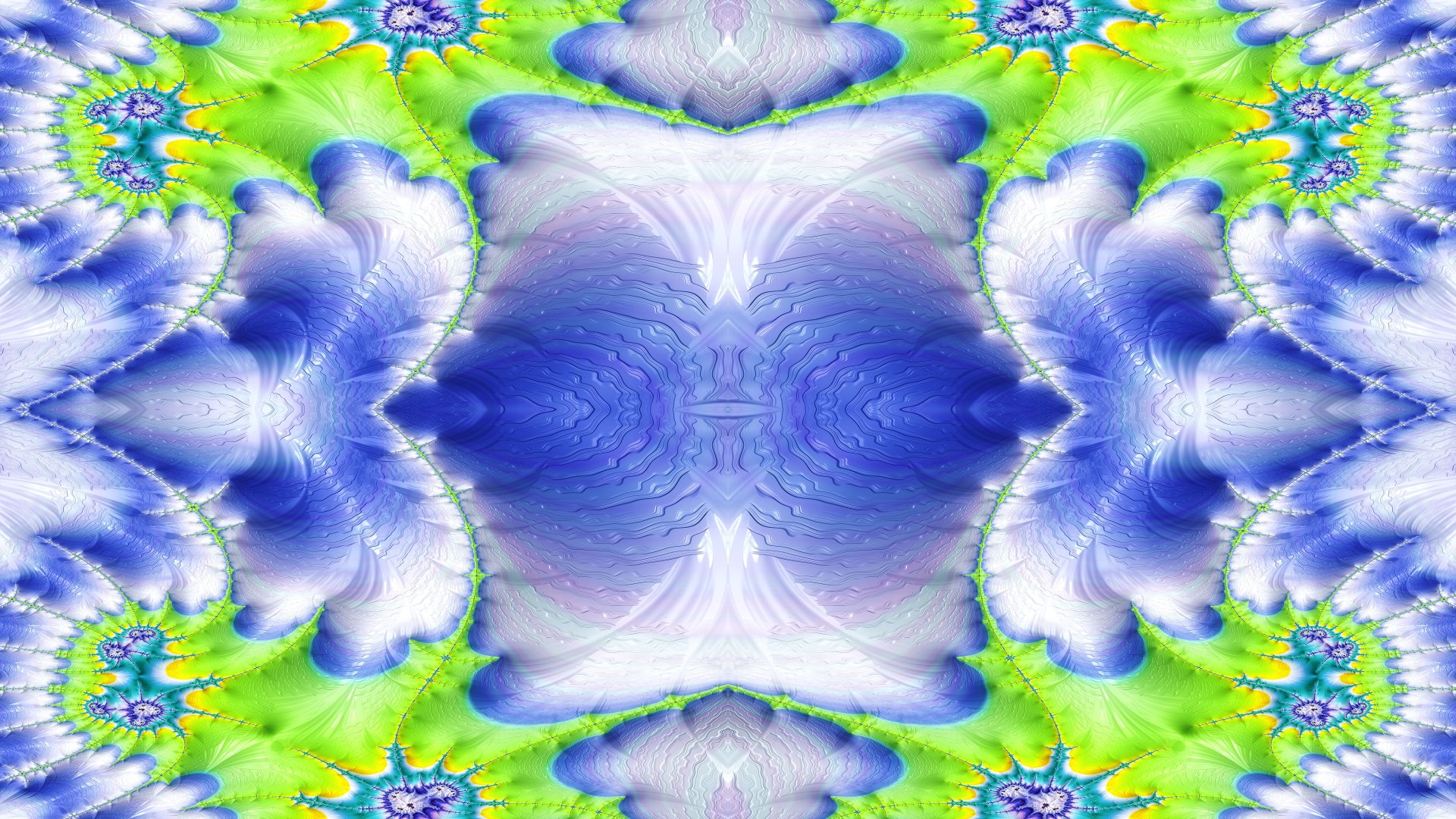 Trippy Psychedelic Fractal Wallpaper by Dr-Pen