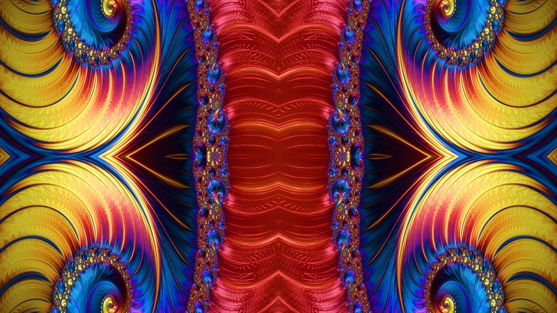 Trippy Fractal Art 4K desktop Wallpaper by Dr-Pen
