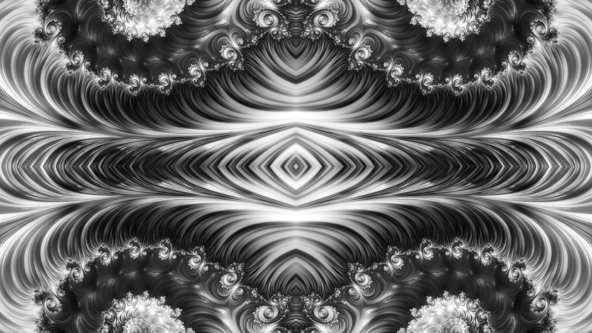 Trippy Psychedelic Fractal Wallpaper by Dr-Pen