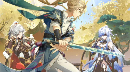 Jing Yuan Yanqing (Honkai: Star Rail) Jingliu (Honkai: Star Rail) video game Honkai: Star Rail HD Desktop Wallpaper | Background Image