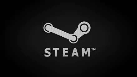 HD Steam logo wallpaper for desktop background.