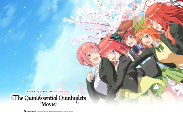 Ichika Nakano Miku Nakano Nino Nakano Yotsuba Nakano Itsuki Nakano Anime The Quintessential Quintuplets HD Desktop Wallpaper | Background Image