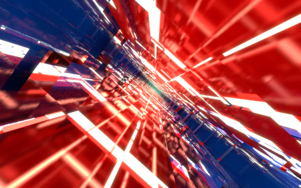  Red and Blue Glass Tunnels