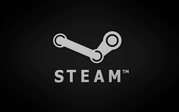 HD Steam logo wallpaper for desktop background.