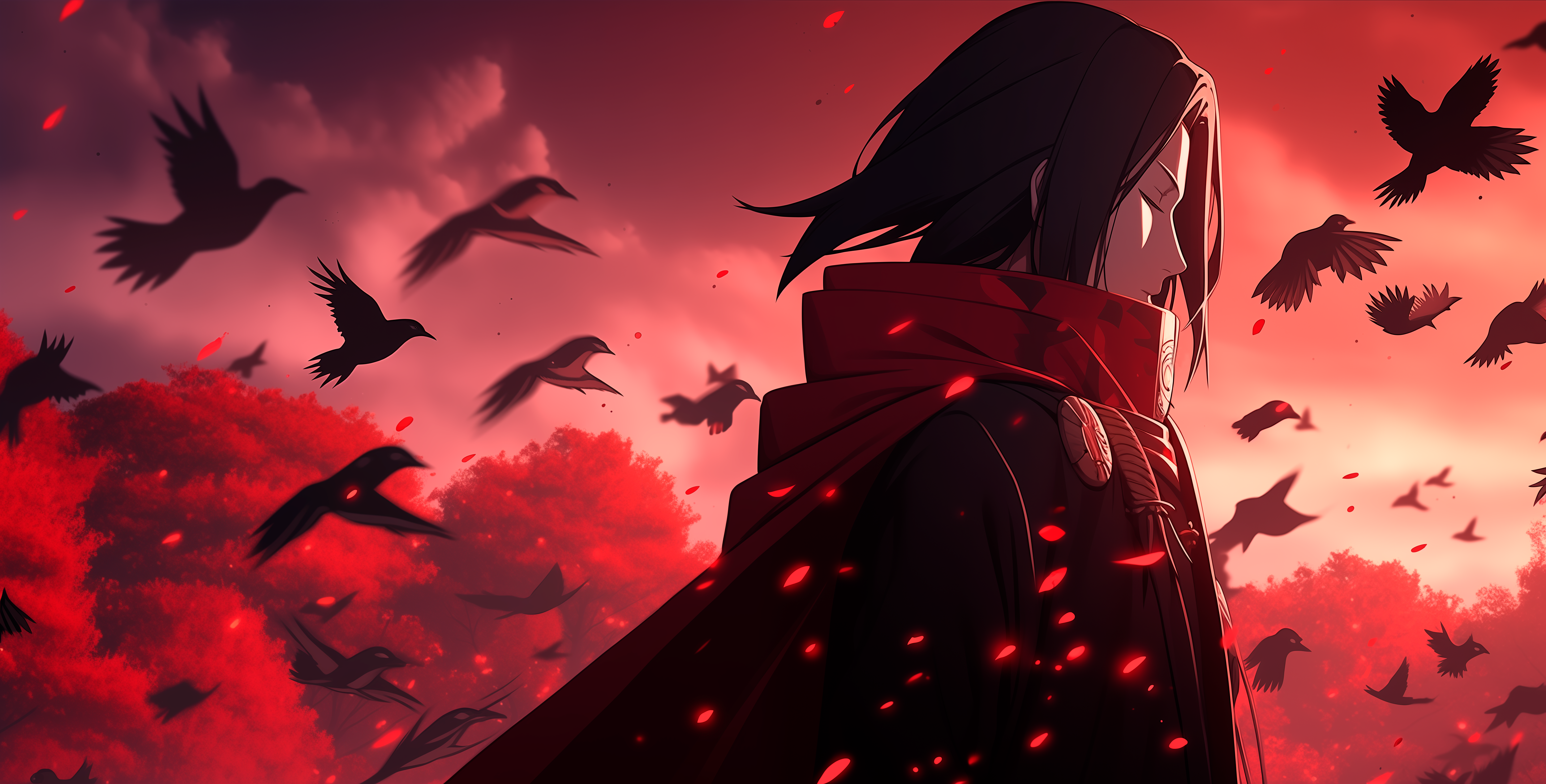 Itachi Crows Wallpaper