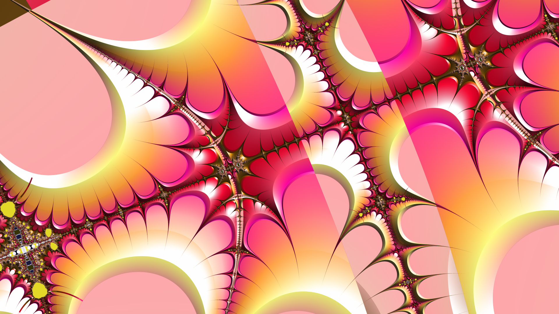 Trippy Psychedelic Fractal Wallpaper by Dr-Pen