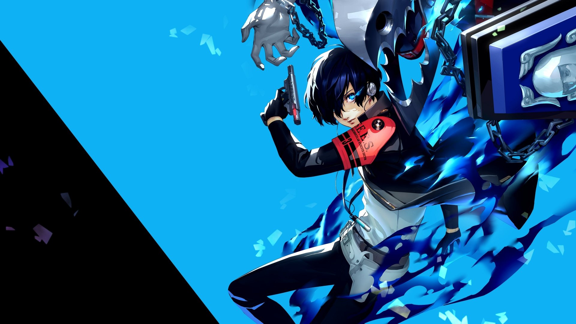 HD wallpaper featuring a dynamic Persona 3 Reload video game character for desktop background.