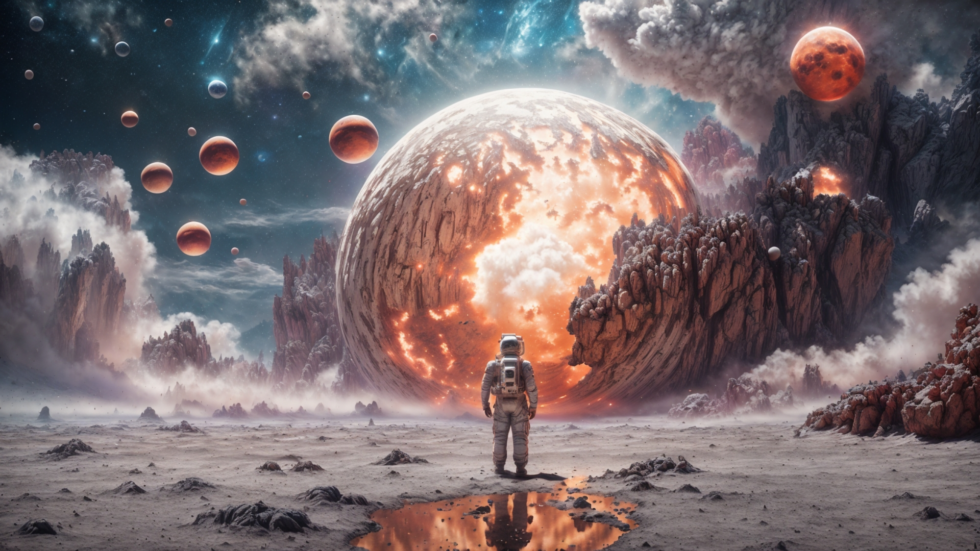 Astronaut On an Alien Planet by AnimeHead