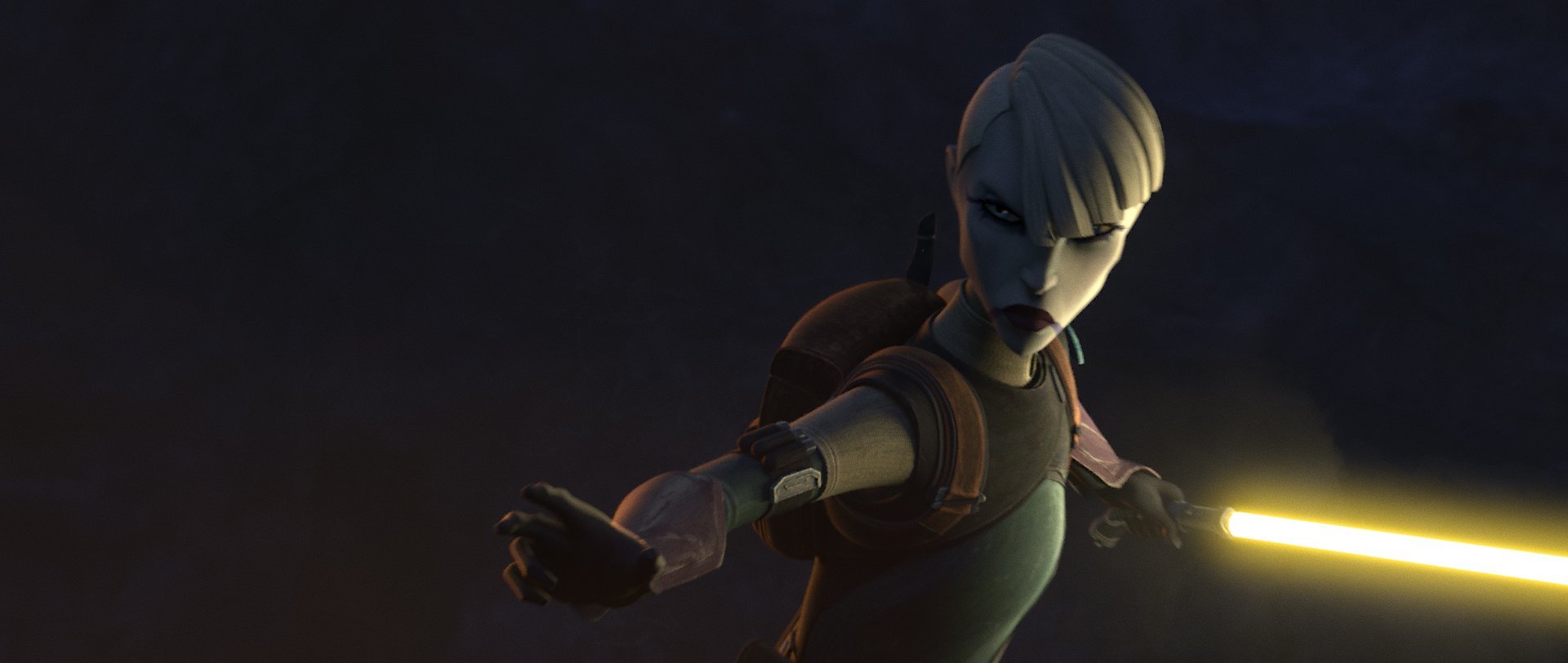 Star Wars: The Bad Batch - Asajj Ventress with Yellow Lightsaber HD ...