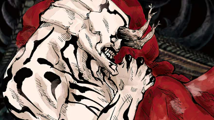 HD desktop wallpaper featuring Hanami from Jujutsu Kaisen, poised in a dynamic and detailed illustration.