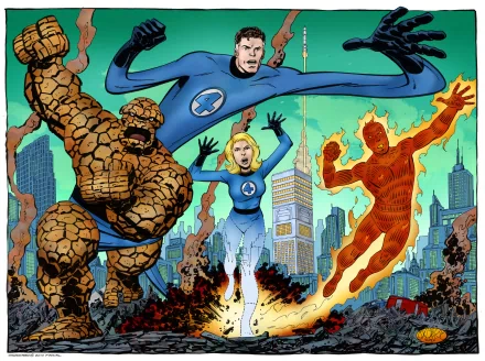 Comic Fantastic Four HD Desktop Wallpaper | Background Image