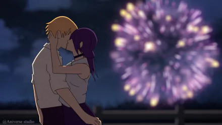  Denji kiss Reze Chainsaw Man by Aniverse studio