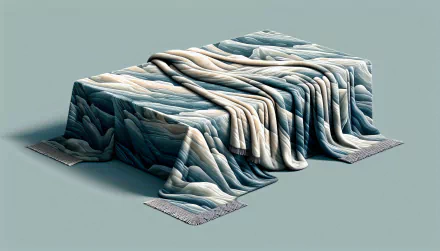 HD wallpaper of a textured blanket draped over an object, creating a soft and cozy desktop background.